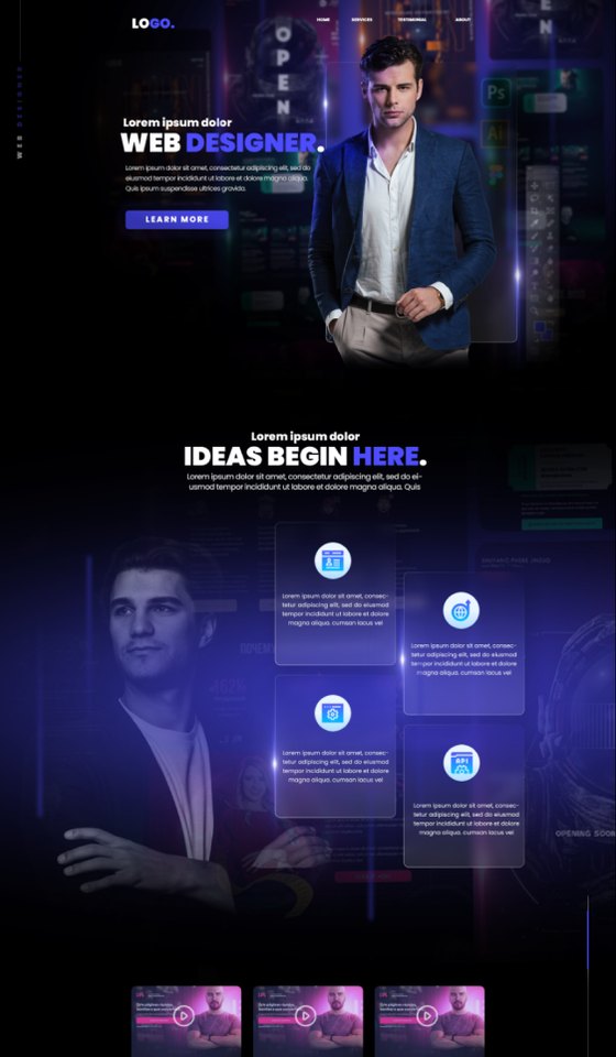 Creative studio web design